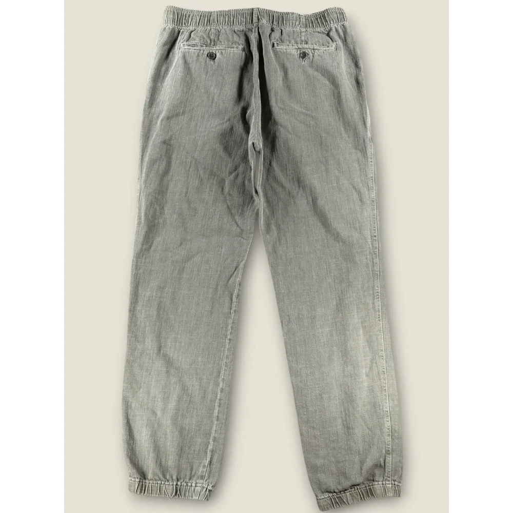 James Perse Mens Cotton Twill Jogger Pants Gray MOSD1385 Size 2 M